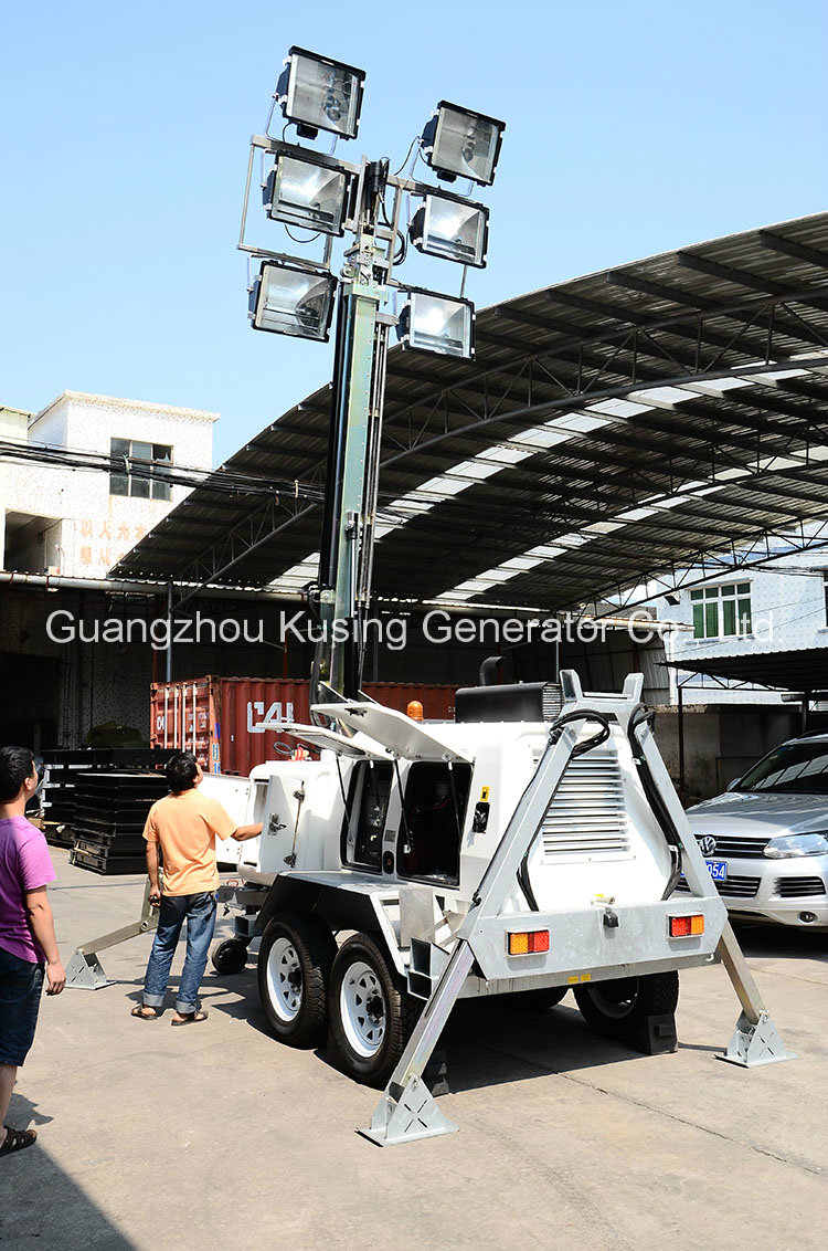 Mobile Light Tower Generator Set/Diesel Genset /Diesel Generating Set/Genset/Diesel Genset