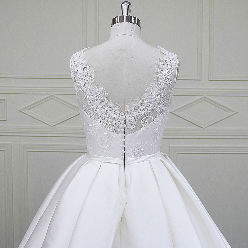 New Arrival Pretty Sweetheart Mikado Ball Gown Wedding Dress