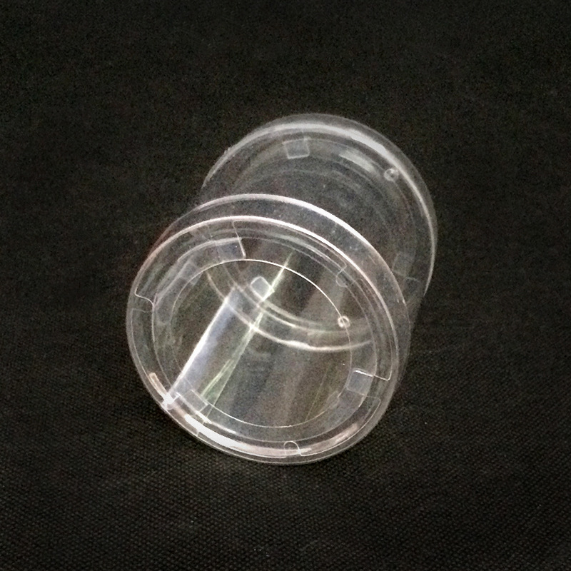 Clear plastic cylinder tubes (PET round box)