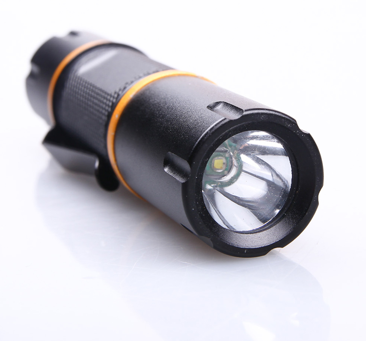 Portable High Power Flashlight with Clip