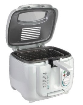 1800-Watt Cool-Touch Plastic Housing Deep Fryer with 2.5L Capacity