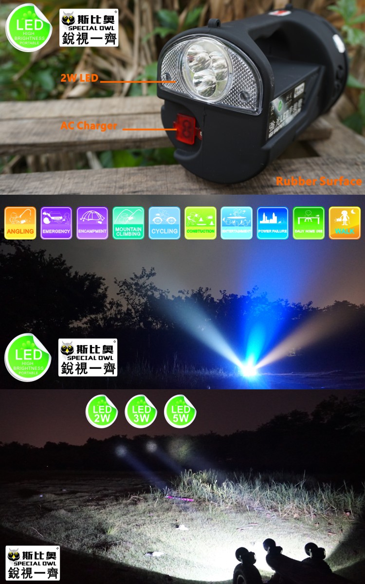 FL-11100, 2W/3W/5W, LED Flashlight/Torch, Rechargeable, Search, Portable Handheld, High Power, Explosion-Proof Search, CREE/Emergency Flashlight Light/Lamp