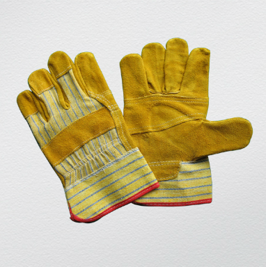 Economic Patched Palm Leather Work Glove (3057)
