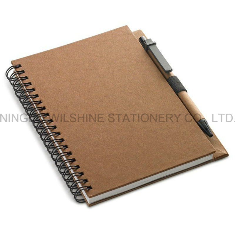 Quality Spiral Notebook with Full Color Printed Cardboard Cover (SNB110)