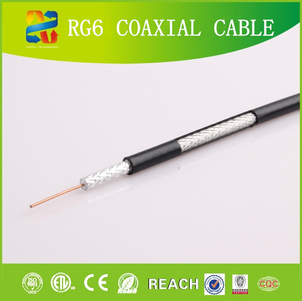 Linan Cable Manufacture Low Loss Copper Foil RG6 Coaxial Cable 18 AWG