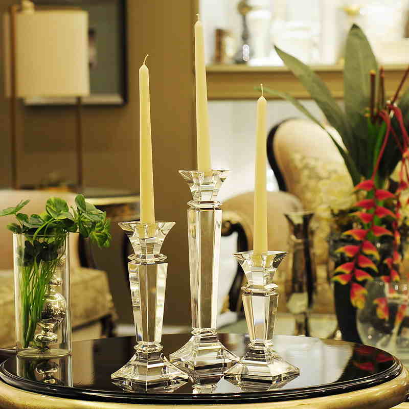 Crystal Candlestick, European Style Home Decoration, Wedding Candle Holder