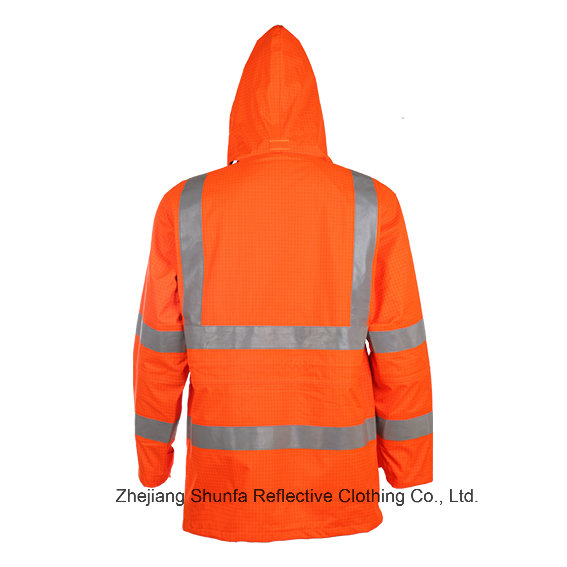 High Visibility Safety Traffic Wateproof Jacket with En ISO