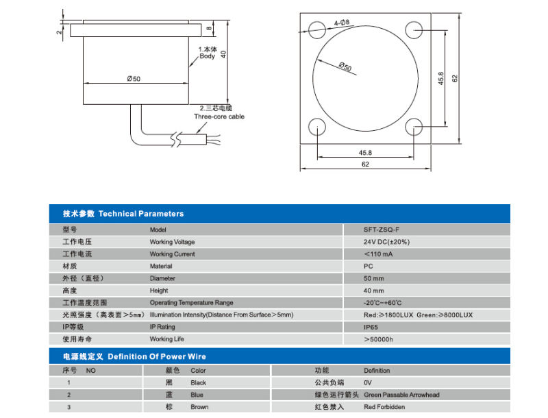 High Quality Escalator Running Operation Indicator (SFT-ZSQ-F)