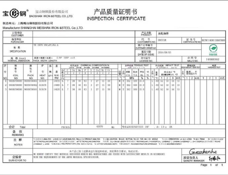 S690ql, 1.8928, DIN Tste690V High-Strength Fine-Grain Steel Plate