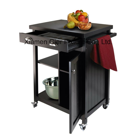 Wood Kitchen Cart Buffet Cabinet Solid Wood Kitchen Cart with CE (G-K09)