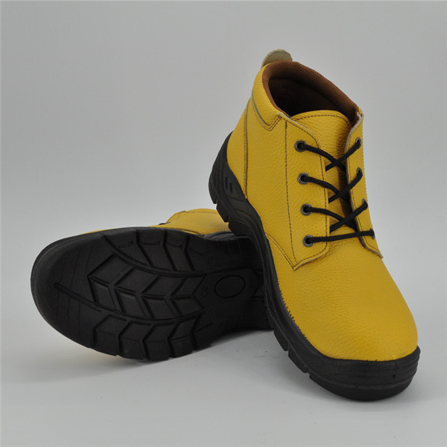 Yellow Leather Chile Prefer Pig Leather Lining Safety Shoes Ufb056