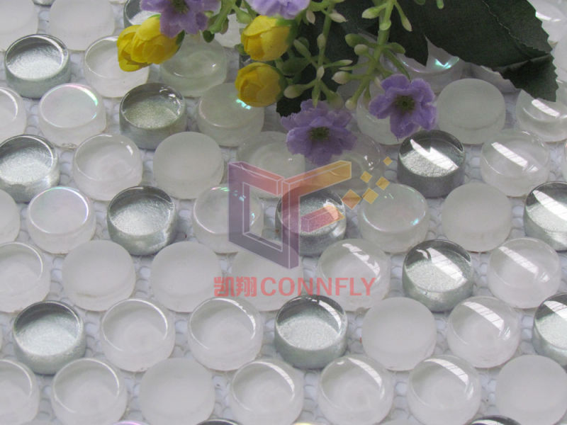 Round Shape Crystal Glass Mosaic (CFC645)