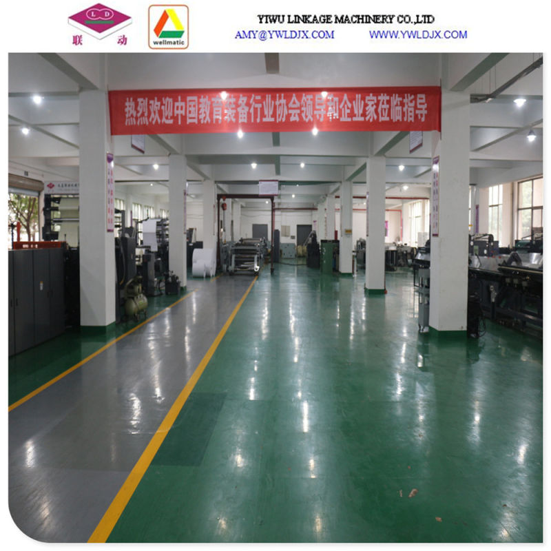 Fully Automatic Wire Staple Exercise Book Production Line with 2 Reels Ld1020p Machine
