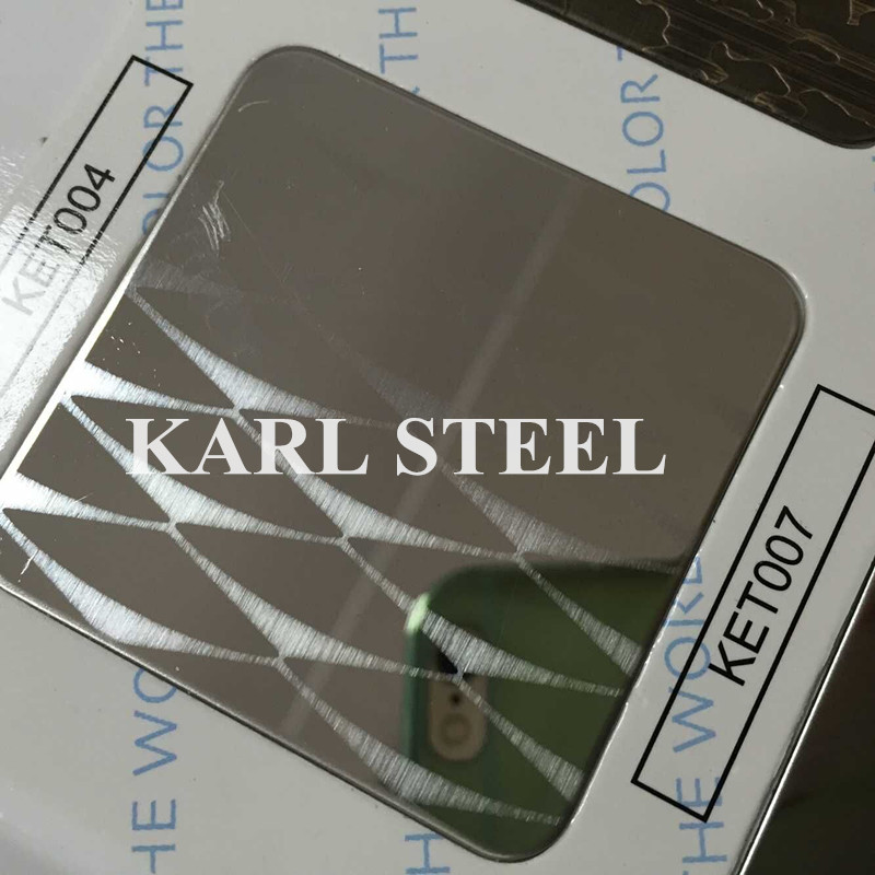 High Quality 410 Stainless Steel Color Ket010 Etched Sheet