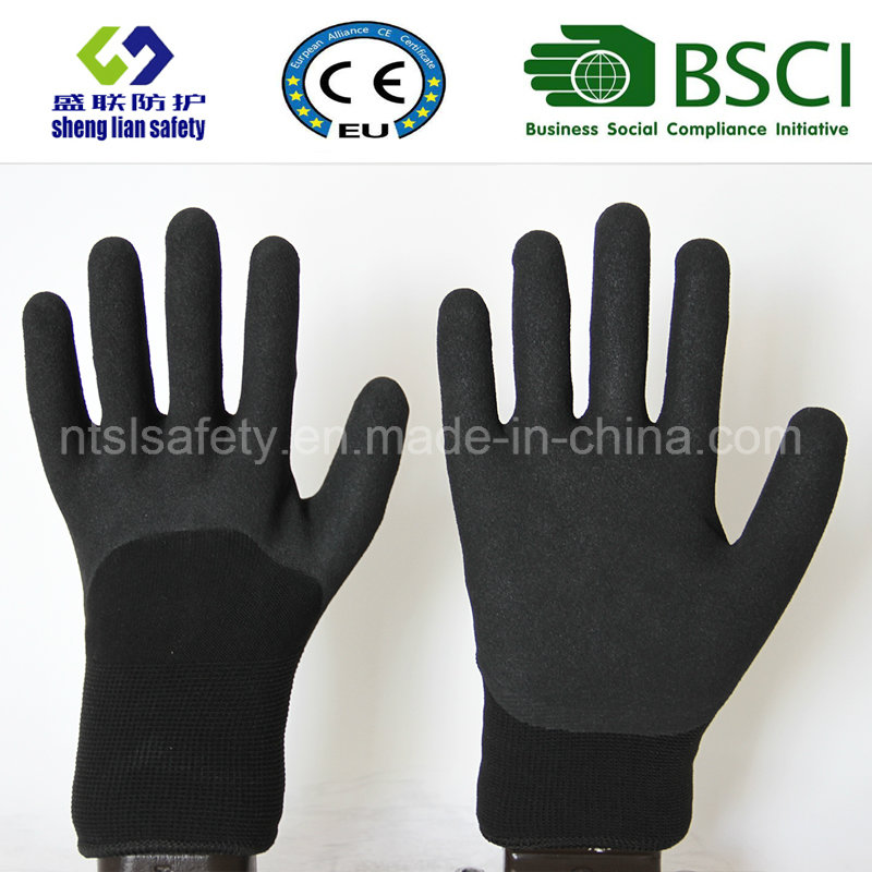 Nitrile Coating, Sandy Finish Safety Work Gloves (SL-NS115)