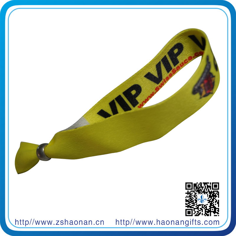 Eco-Friendly Polyester Material Dye Sublimation Wristband for Concert