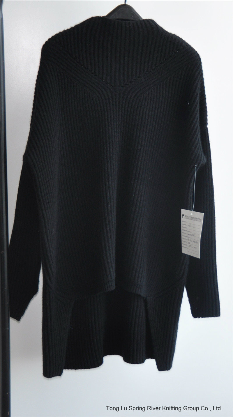 Winter Pure Color Knit Puullover Sweater for Ladies