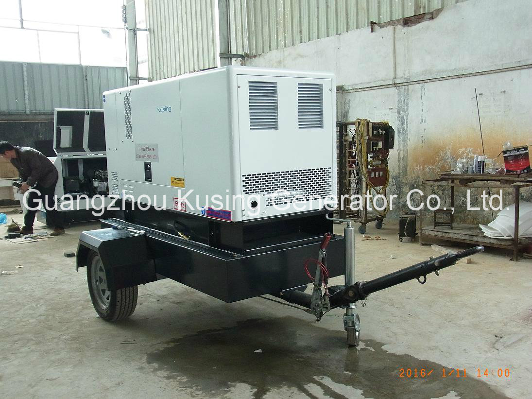 Pk30080 portable Mobile Trailer Diesel Silent Soundproof Generator Series