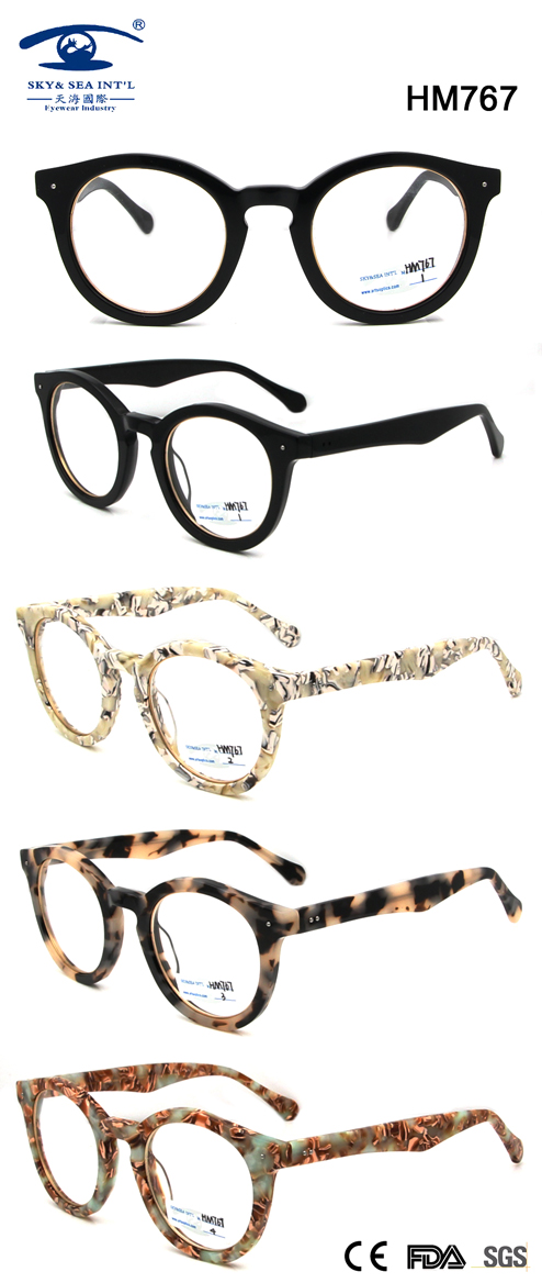 New Arrival Hot Sale Best Quality Acetate Optical Frame (HM767)