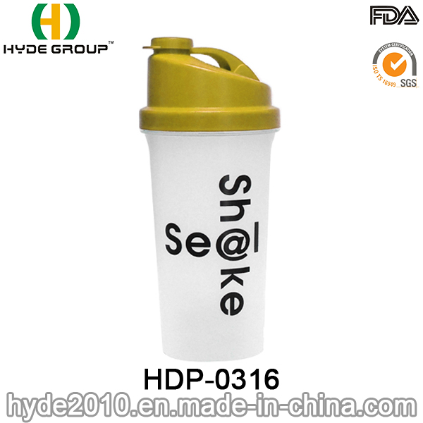 700ml Hot Sale Plastic PP Shaker Protein Water Bottle (HDP-0316)