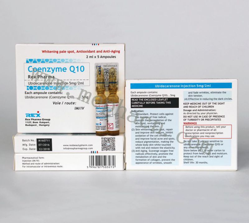 Coenzyme Q10 Injection for Anti-Aging, Ubidecarenone Injection