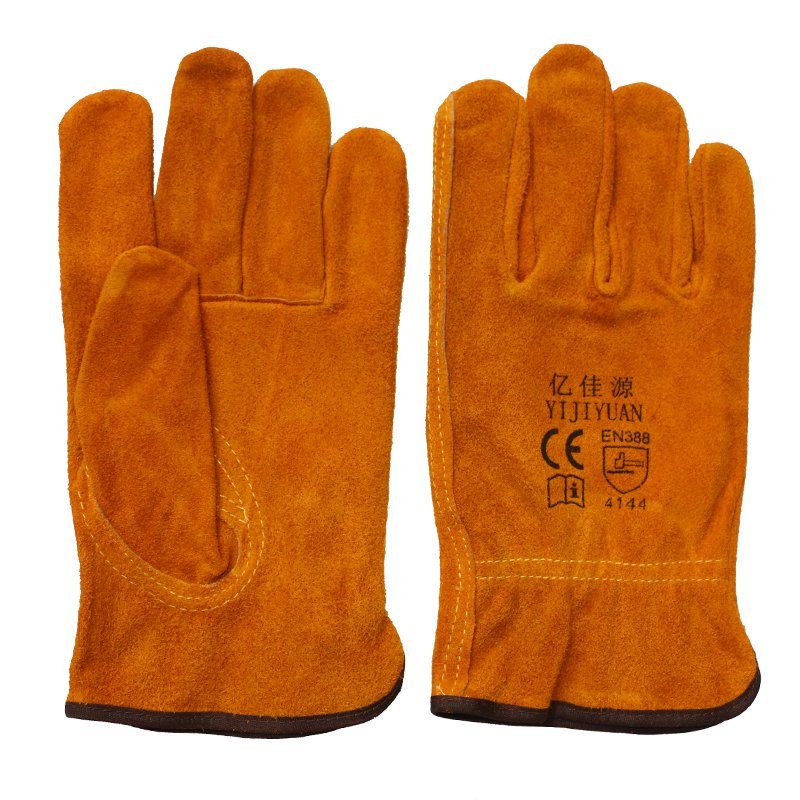 Cow Skin Labor Protective Safety Hand Working Driver Gloves