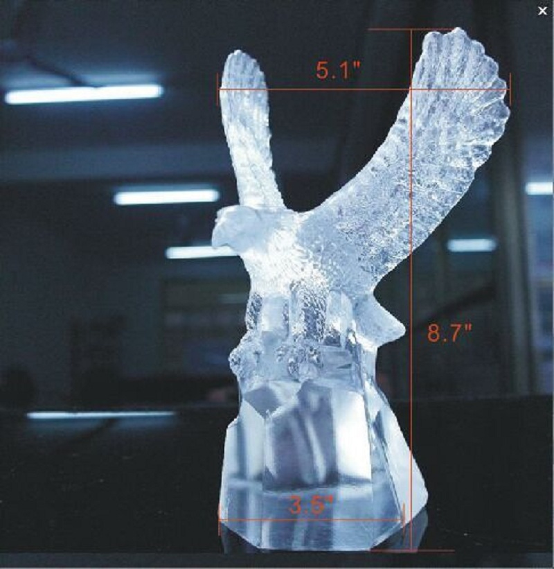 Crystal Animal Eagle Statue Office Decoration Crystal Figurine Craft