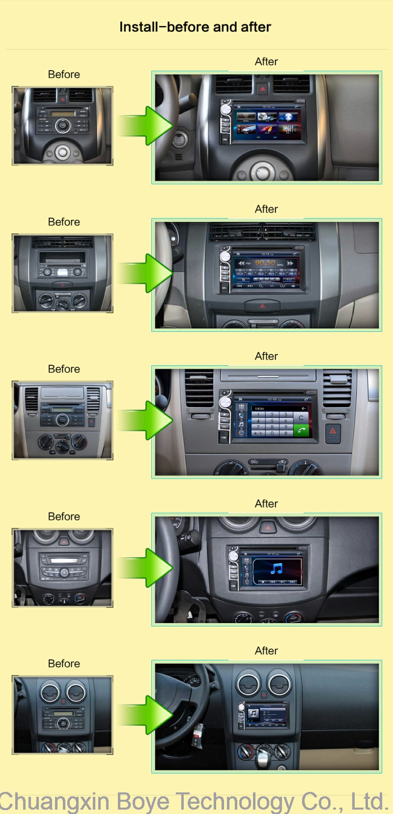 Car Audio/Video Multifunction Entertainment Player