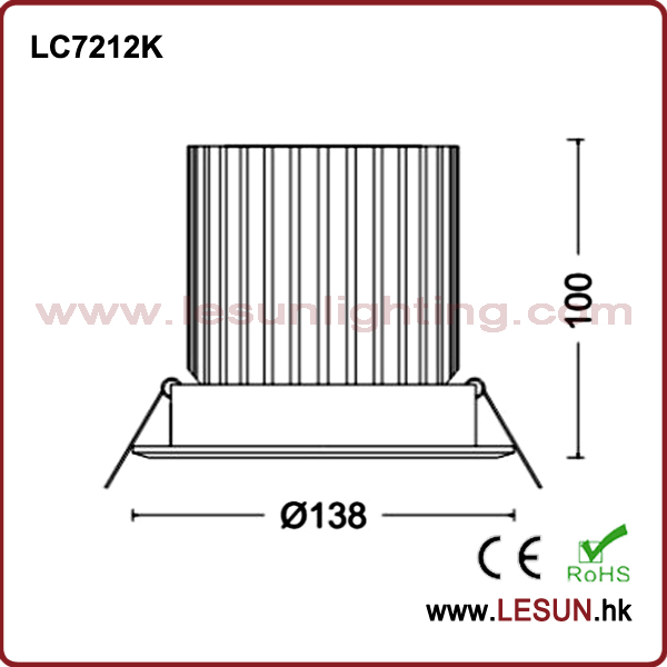 Ce RoHS Hot 16W LED Down Ceiling Light