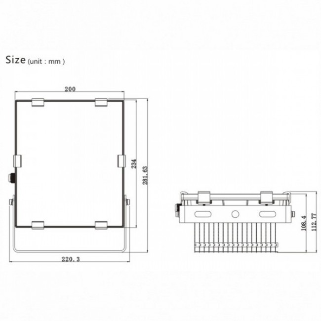 Outdoor Ce RoHS Approved LED Flood Lighting 50W LED Floodlight 50W