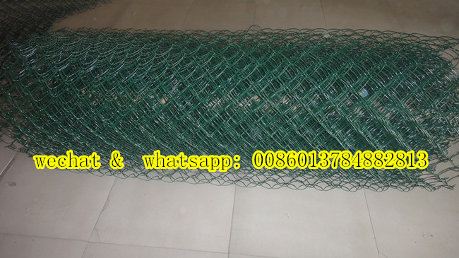 Green Color Chain Link Wire Mesh Fence