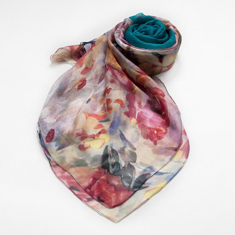 Elegant and Fashionable Women's Scarf Shawl Autumn Blue