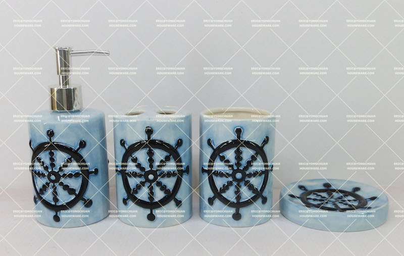 Navy Style Bathroom Set