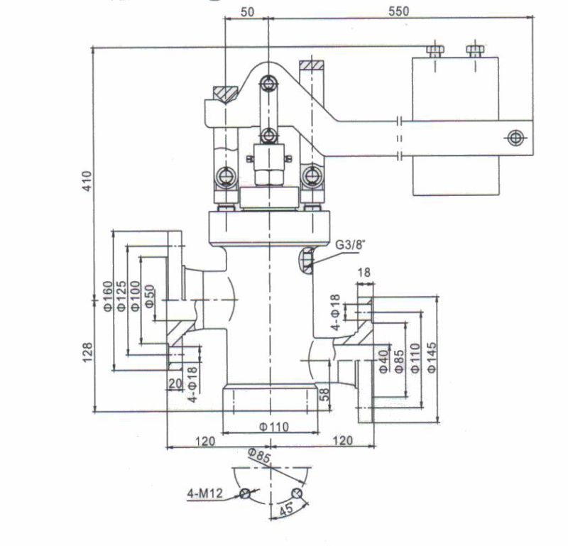Ga49h-16 Dn40/50 Power Plant Steam Boilter Impulse Safety Valve