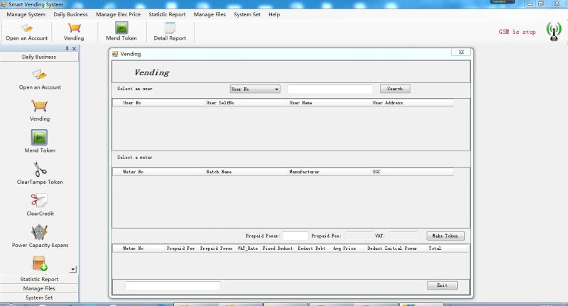 Single Phase IC Card Prepaid Energy Meter and Vending System