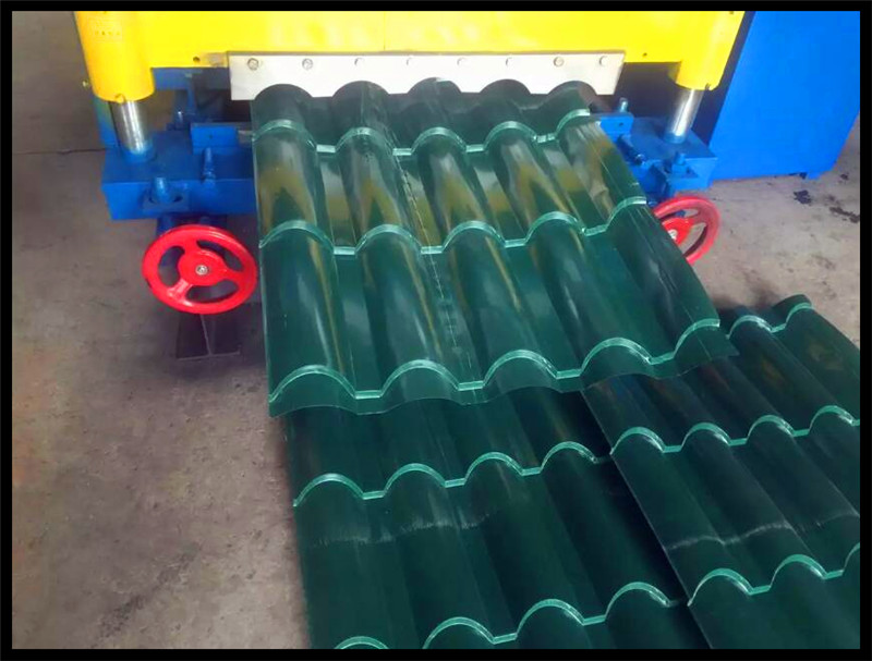 Step Roof Tile Glazed Tile Roll Forming Machinery Made in China