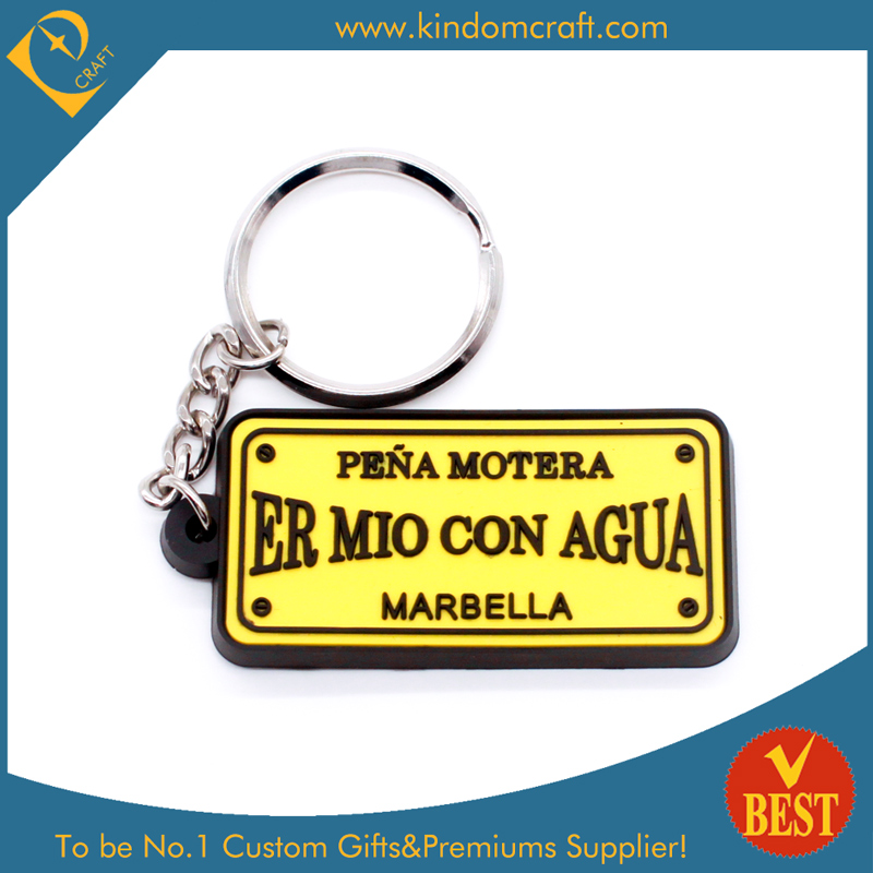 High Quality Customized Promotional Cheap 2 D Branded PVC Key Chain Series Product