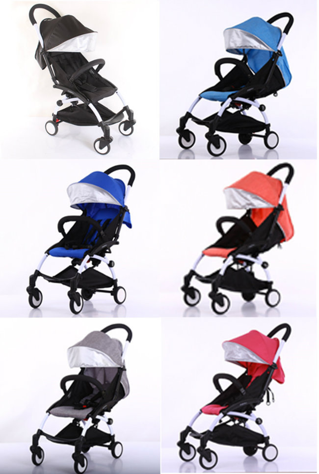 Ce Approved China Aluminium Alloy Frame Foldable Lightweight Baby Buggy with PU Wheeles