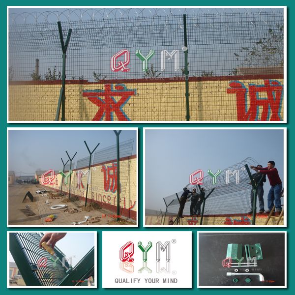 Qym-High Security Razor Wire Airport Fence