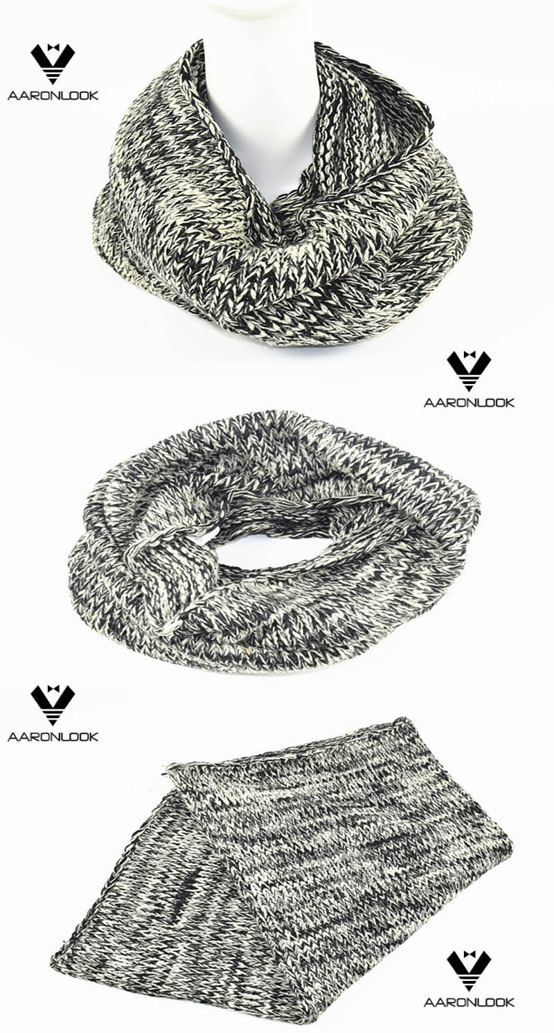 Winter Acrylic Knitted Men's Neck Scarf