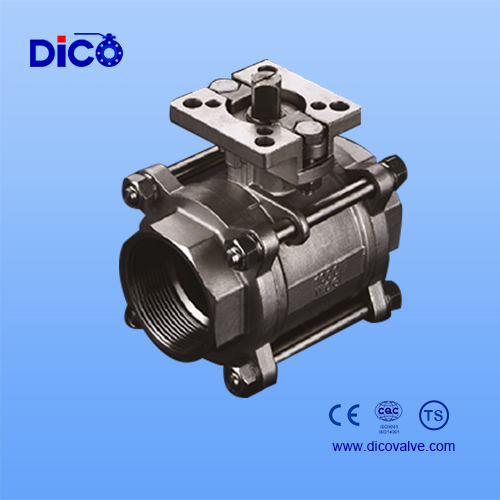 New Type 3PC Ball Valve with High Platform