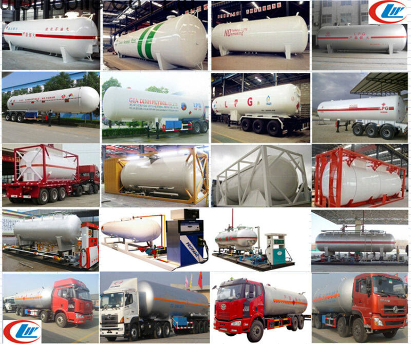 Asme 40000L-60000L 3 Axle LPG Transport Tank Trailer LPG Tanker Semi Trailer for Nigeria