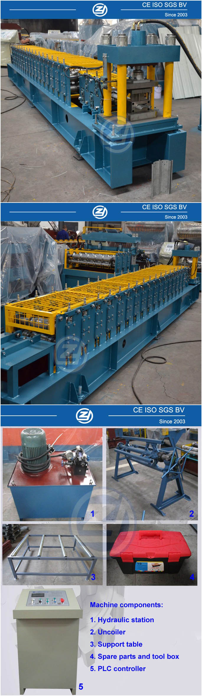 CE Customize Shutter Door Cold Roll Forming Machine