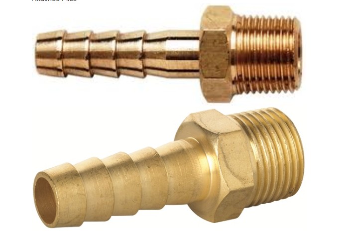 ISO9001 Certified Brass Forged Hose Nipple (AV9090)