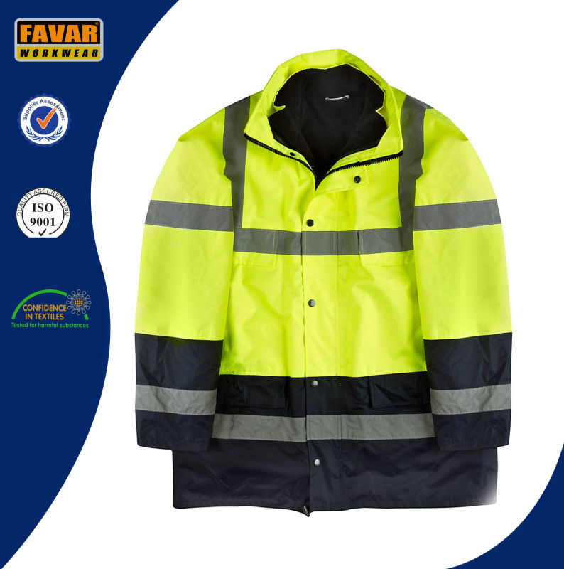 Hi Vis Traffice Police Waterproof 3 in 1 Jacket