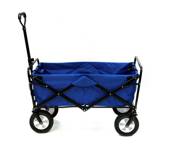 Blue Color Kids Folding Trolley Wagon