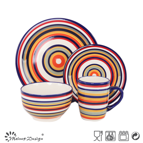 HAND PAINTING NATURAL COLORFUL DINNERWARE SET