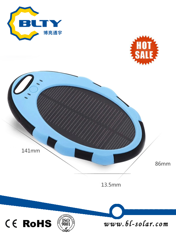 4000mAh Waterproof Portable Solar Power Bank Charger