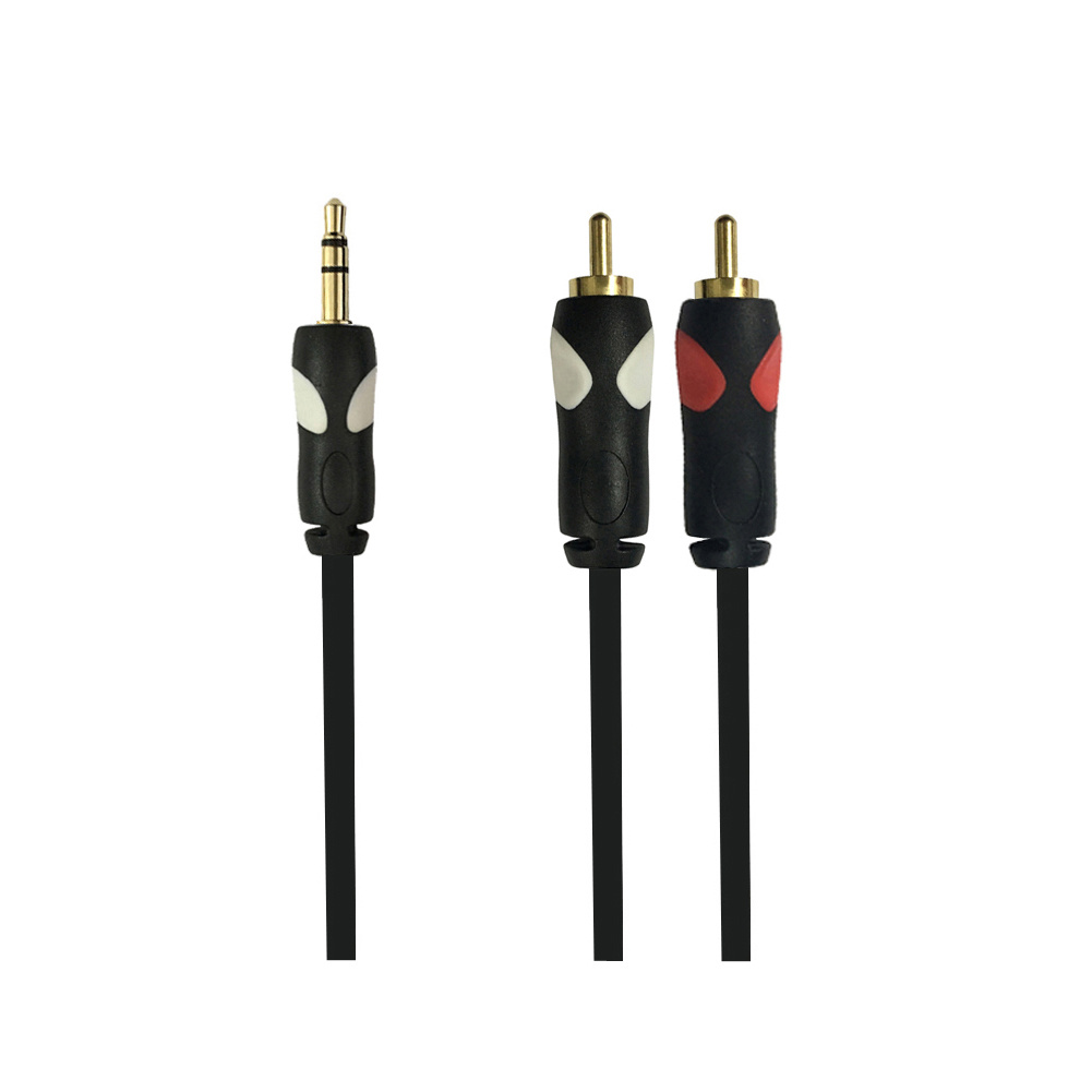 3.5mm Stereo Plug to 2RCA Plug Aux Cable