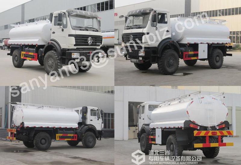 8000L Beiben 4X4 Fuel Tanker Truck